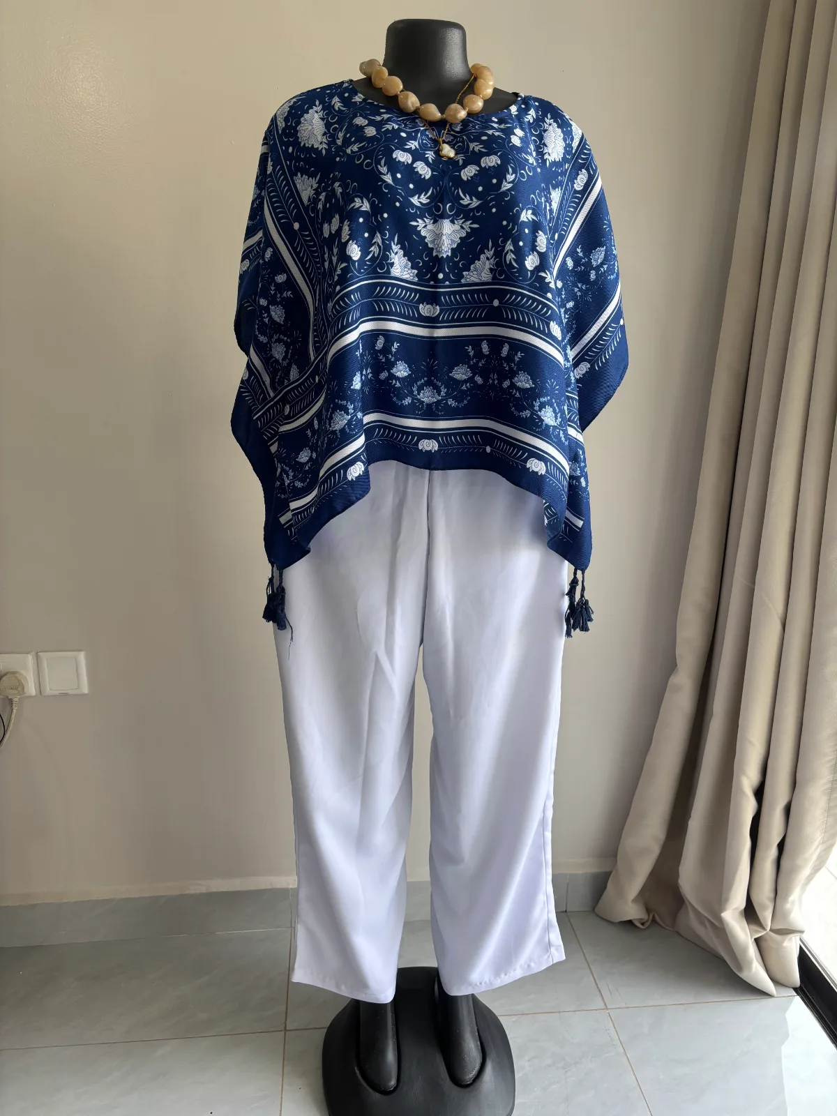 White Wide-Leg Trousers by iKojn Nairobi 